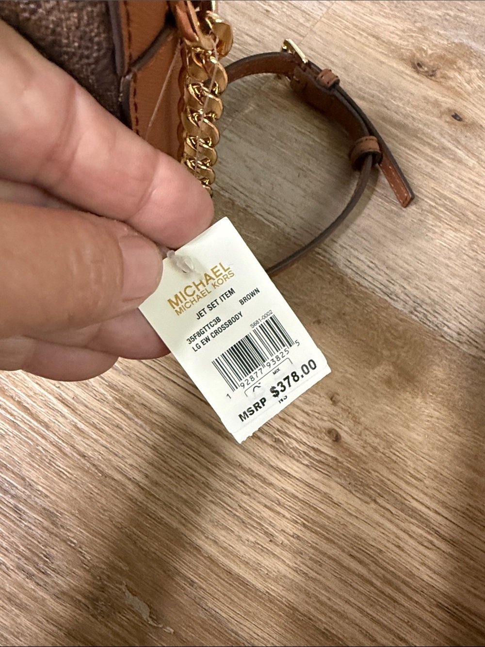Michael Kors Brown MK Signature Messenger Crossbody with Gold Hardware - Picture 5 of 6